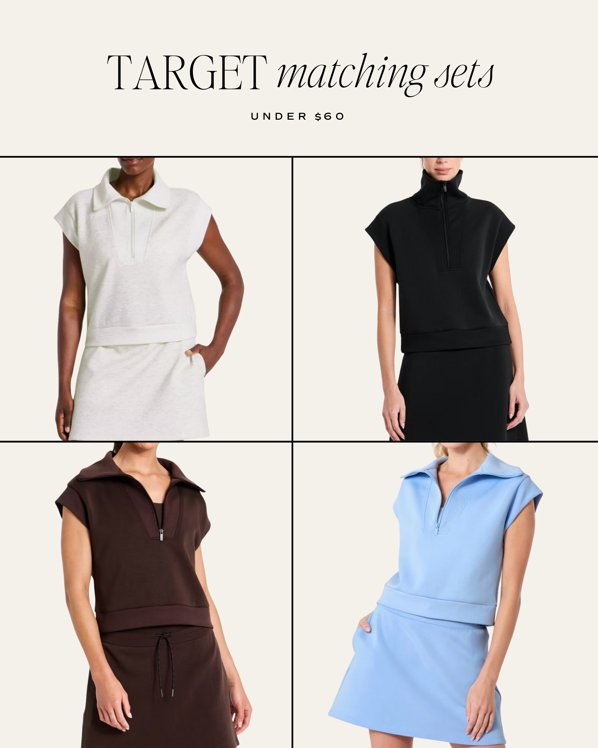 This Target matching set has been one of my favorite recent purchases! It comes in four colors and each piece is $30.

#LTKfitnessgoals #LTKSeasonal