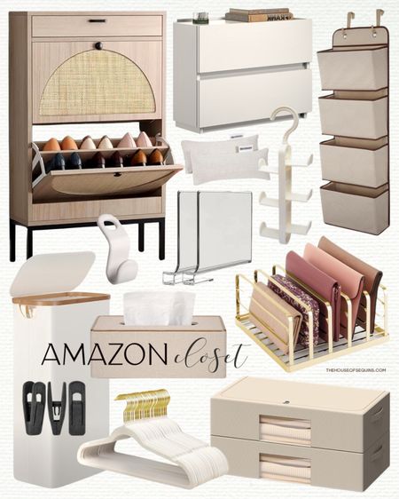 Shop Amazon home closet organization and storage solutions! Space saving Shoe cabinet, aesthetic closet drawers, Shelf dividers, clothing storage boxes and more! 

#LTKstyletip #LTKsalealert #LTKhome