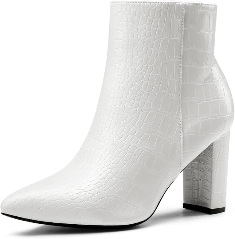 DREAM PAIRS Women's Chunky High Heel Ankle Booties | Amazon (US)