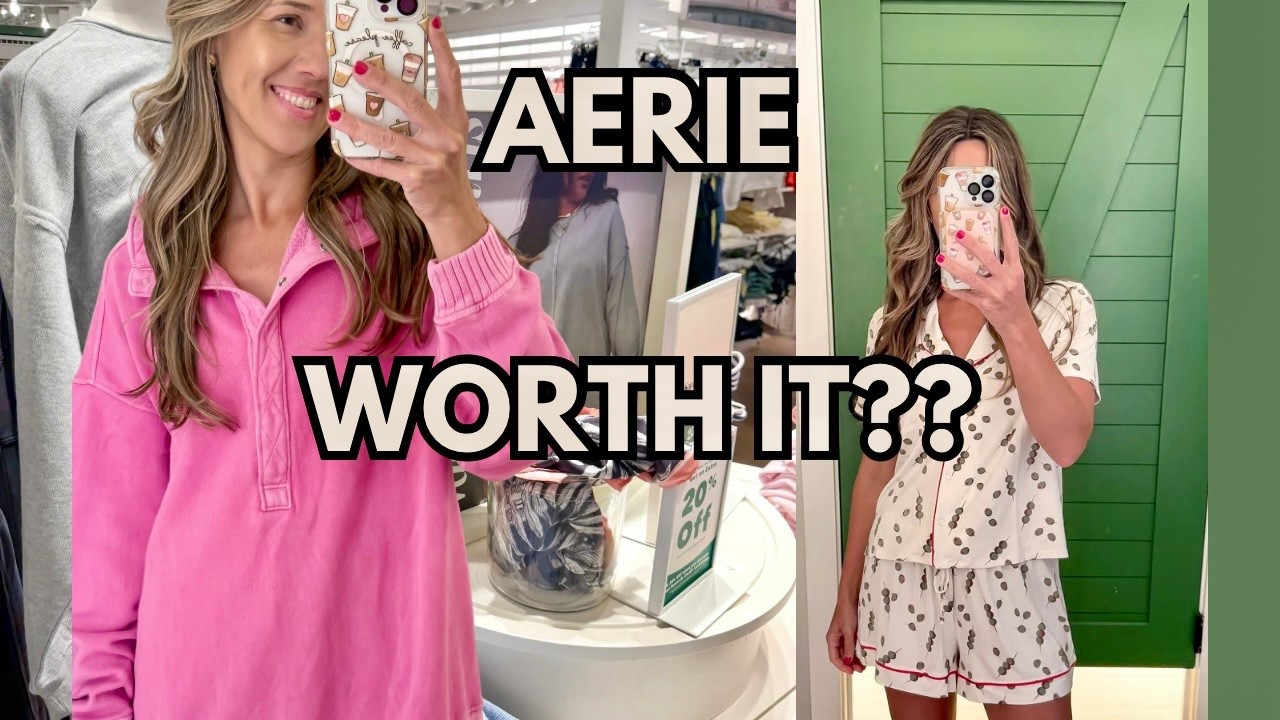 Last day 20% off @Aerie 
YouTube video up with full haul 

#LTKxAerie