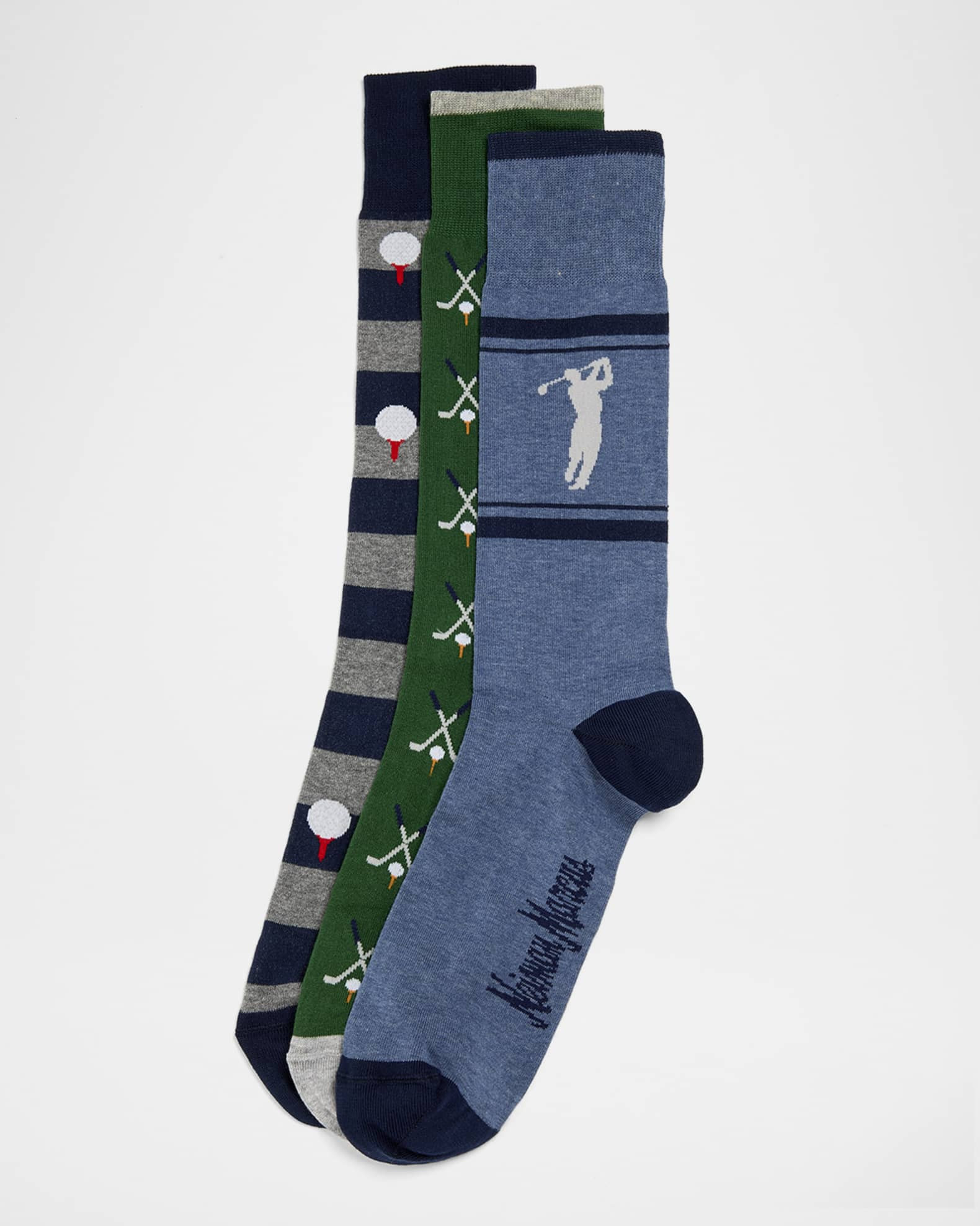 Men's Golf 3-Pack Crew Socks, Boxed Gift Set | Neiman Marcus