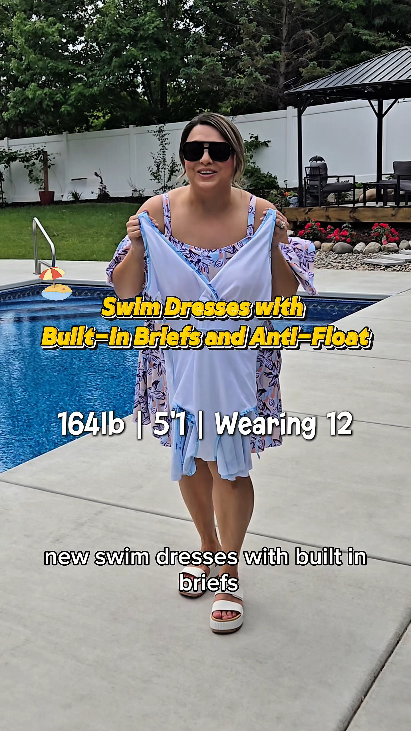 Swim dresses with built in briefs snd anti-float

#LTKPlusSize #LTKPetite #LTKMidsize
