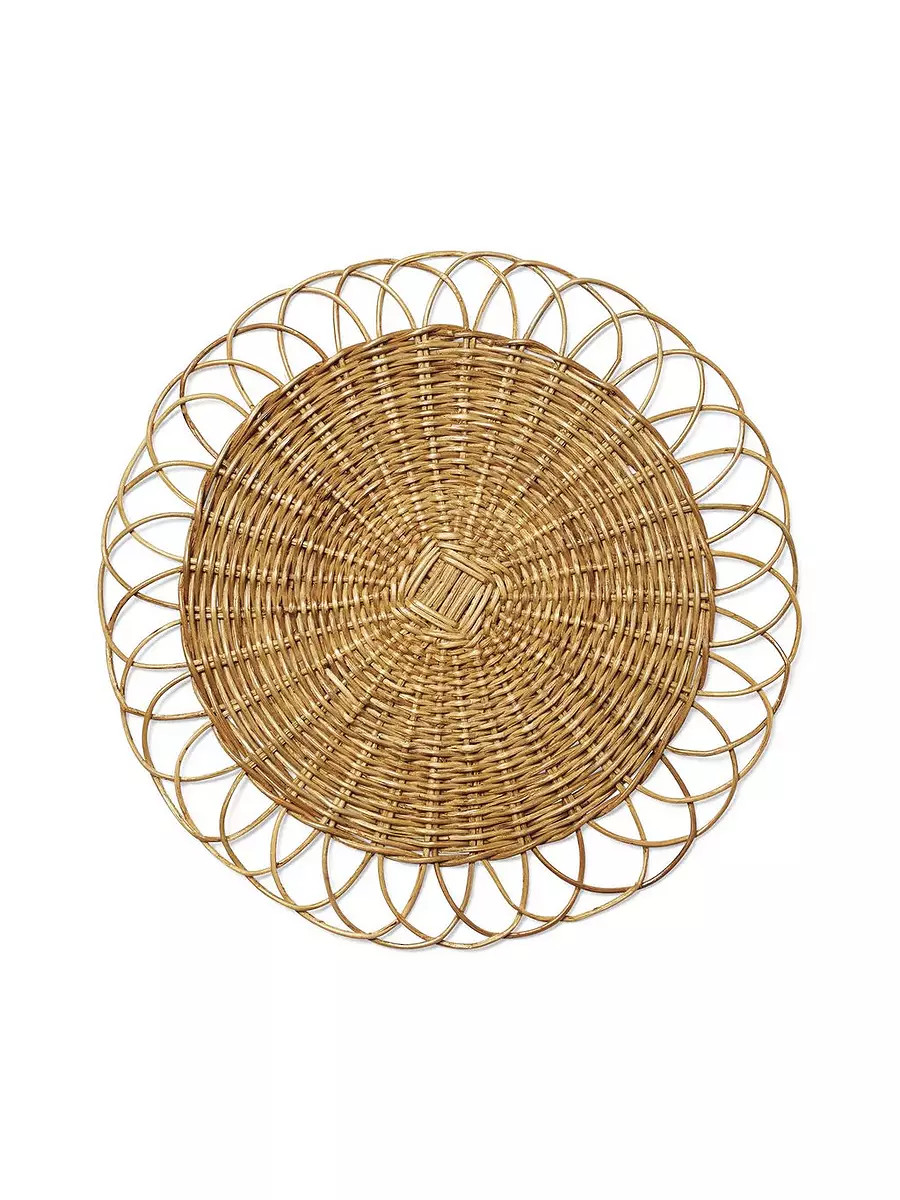 Round Rattan Placemat (Set of 4) | Serena and Lily