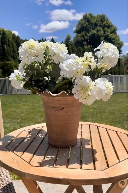 Gorgeous indoor outdoor florals! Paired with the perfect terra cotta ruffled pot. This will last all season with NO maintenance!! 
Use code CRYSTAL15 for 15% off $75+ 

#afloral #gardening #garden #gardenhack #homedecor #summer #outdoor #patio 

#LTKFindsUnder50 #LTKSeasonal #LTKHome