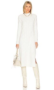 1. STATE Long Cabled Midi Sweater Dress in Antique White from Revolve.com | Revolve Clothing (Global)