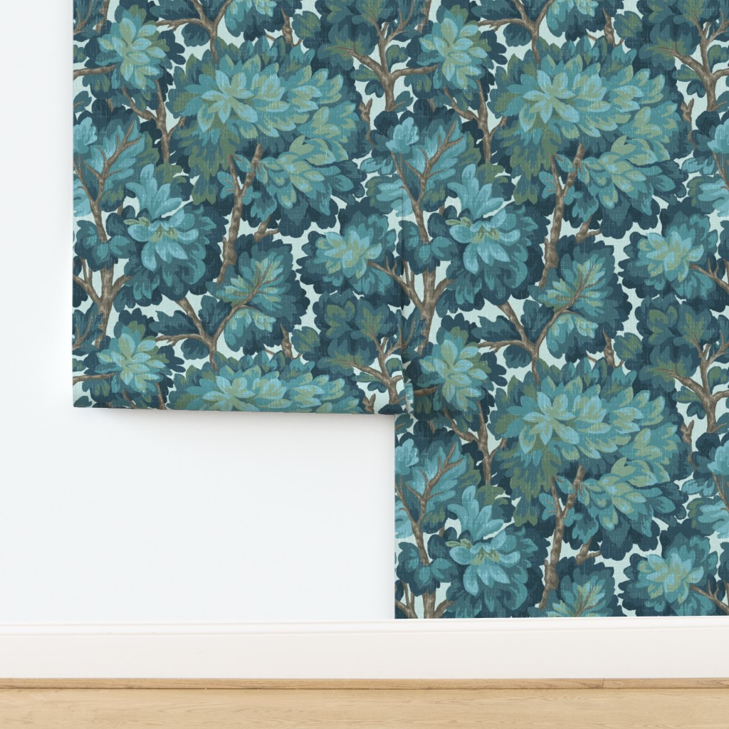 Vintage Forest - French Aubusson Verdure Tapestry Inspired Wallpaper | Spoonflower | Spoonflower