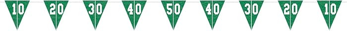 amscan Football Felt Pennant Banner - 10.25"H x 8.75"W | Green | 1 Pc. | Amazon (US)