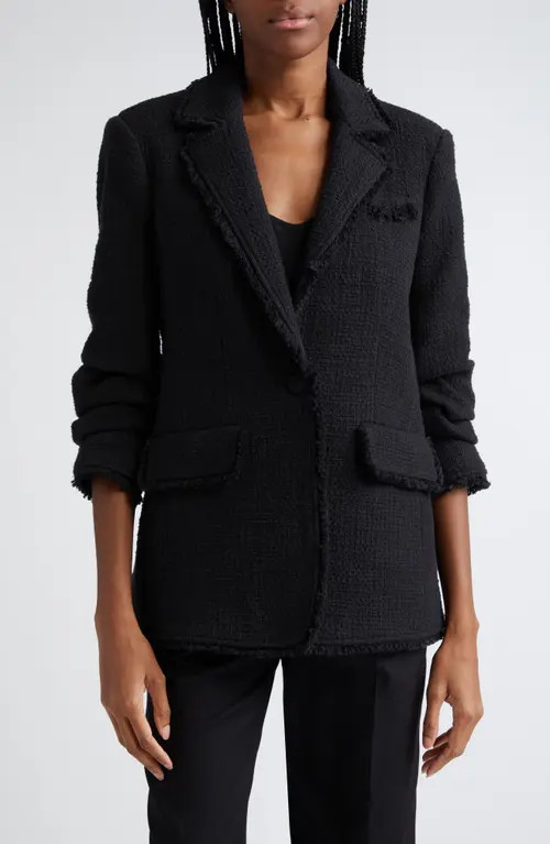 Cinq à Sept Khloe Bouclé Blazer in Black at Nordstrom, Size 8 | Nordstrom