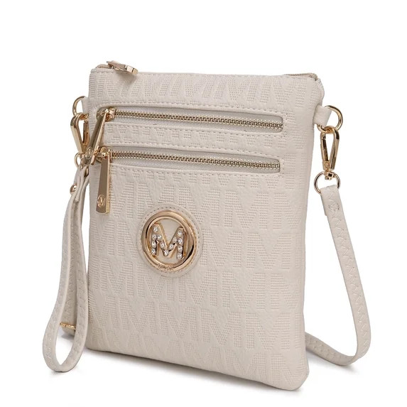 MKF Collection Andrea Women's Crossbody Bag, Chic Crossover Purse Handbag by Mia K - Beige | Walmart (US)