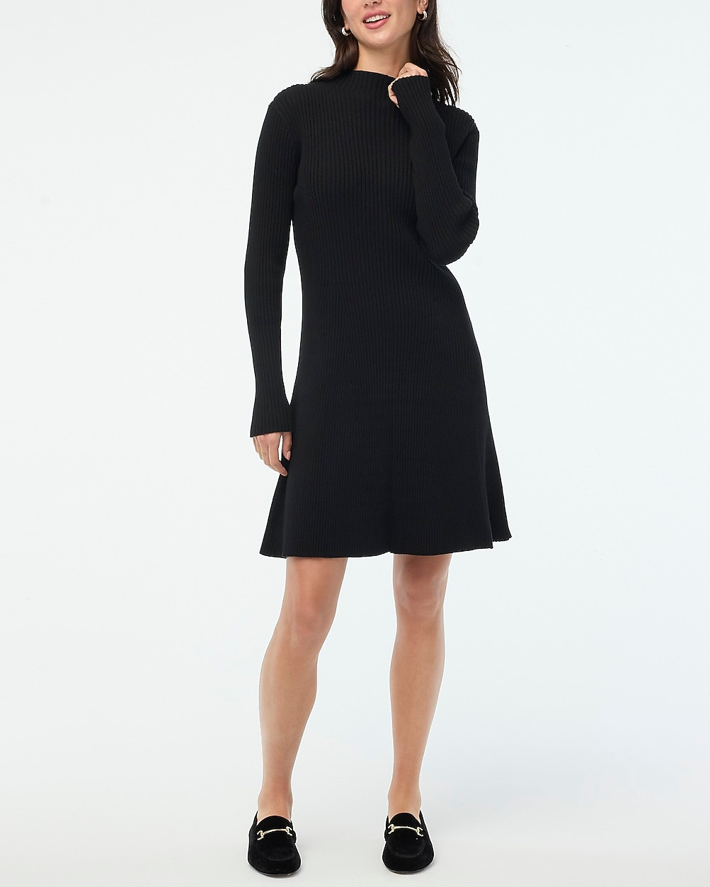Ribbed mini sweater-dress | J.Crew Factory