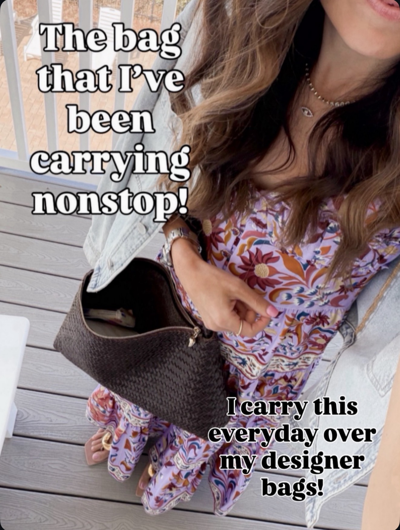The bag I keep reaching for day after day 🤎 Holds everything and goes with absolutely everything. Wearing xs in the dress

#LTKootd #LTKOver40 #LTKgrwm