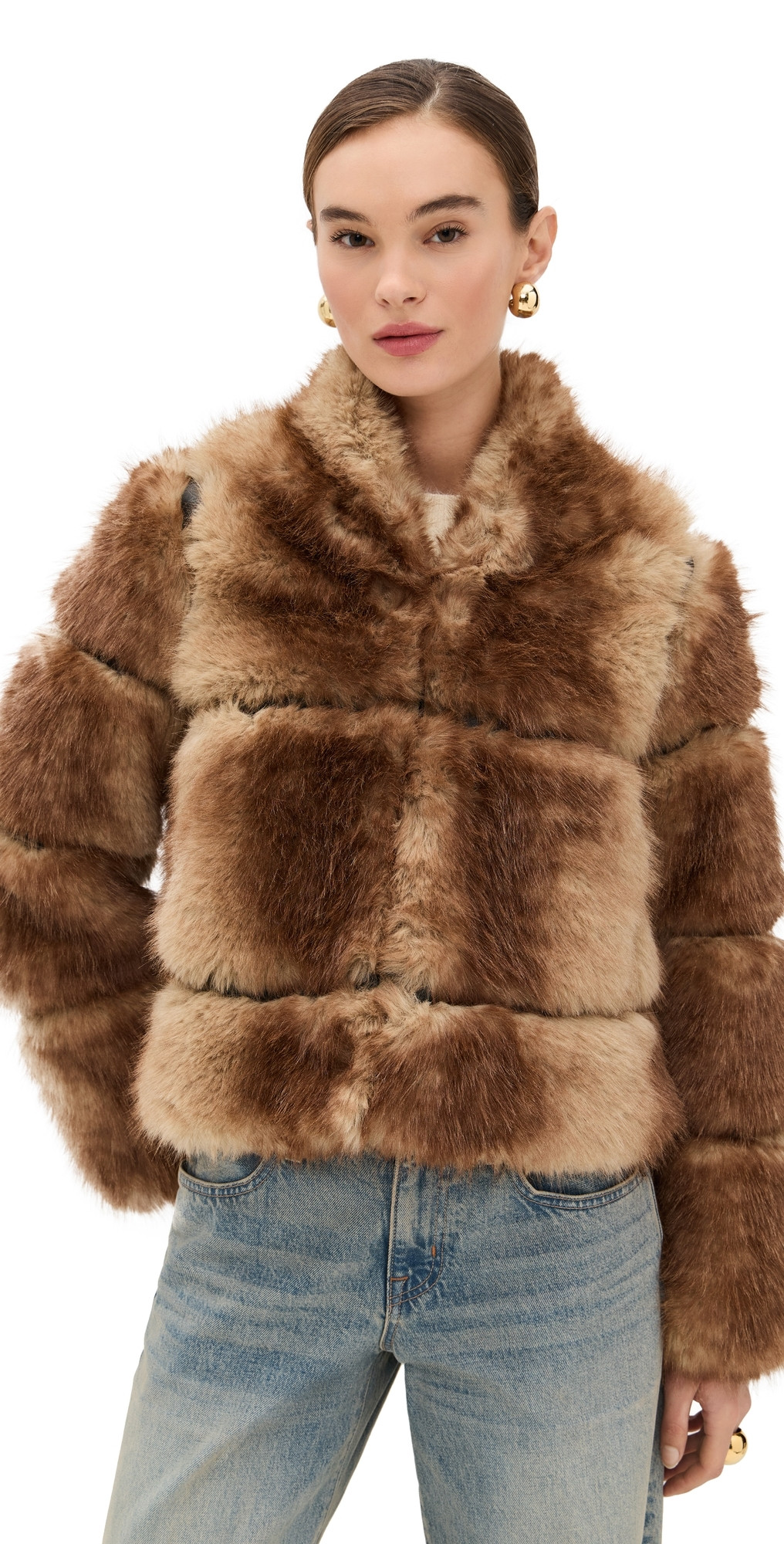Apparis Sai Mink Coat Blonde Mink XL | Shopbop