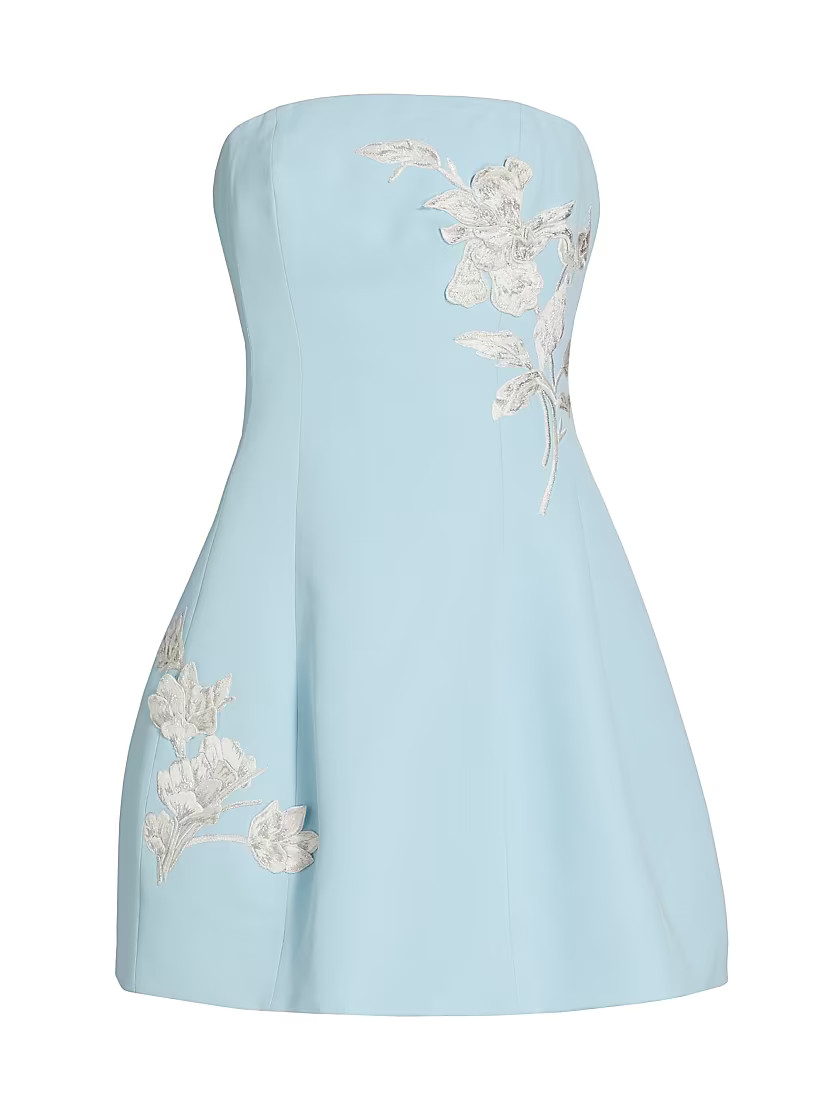 Alanna Strapless Floral Minidress | Saks Fifth Avenue