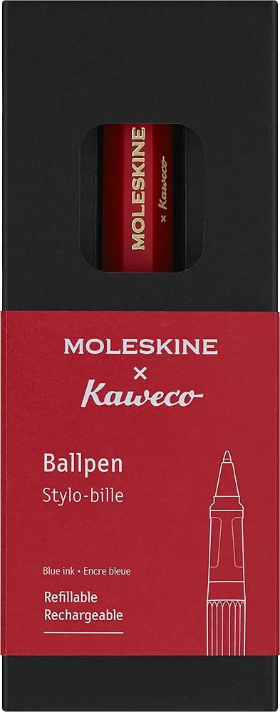 Moleskine x Kaweco, Ballpen, 1.0mm Point, Red with Blue Ink | Amazon (US)