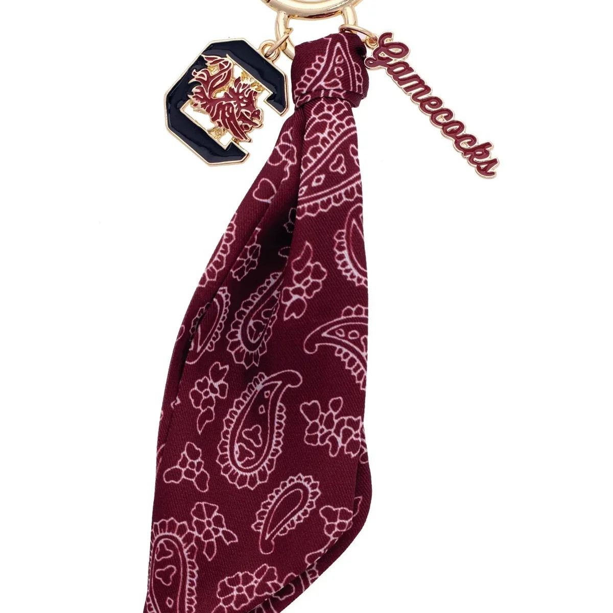 Logo Bandana Bag Charm | South Carolina Gamecocks | Stewart Simmons
