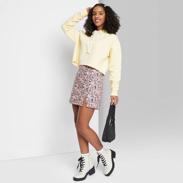 Women's High-Rise Notch Mini Skirt - Wild Fable™ | Target