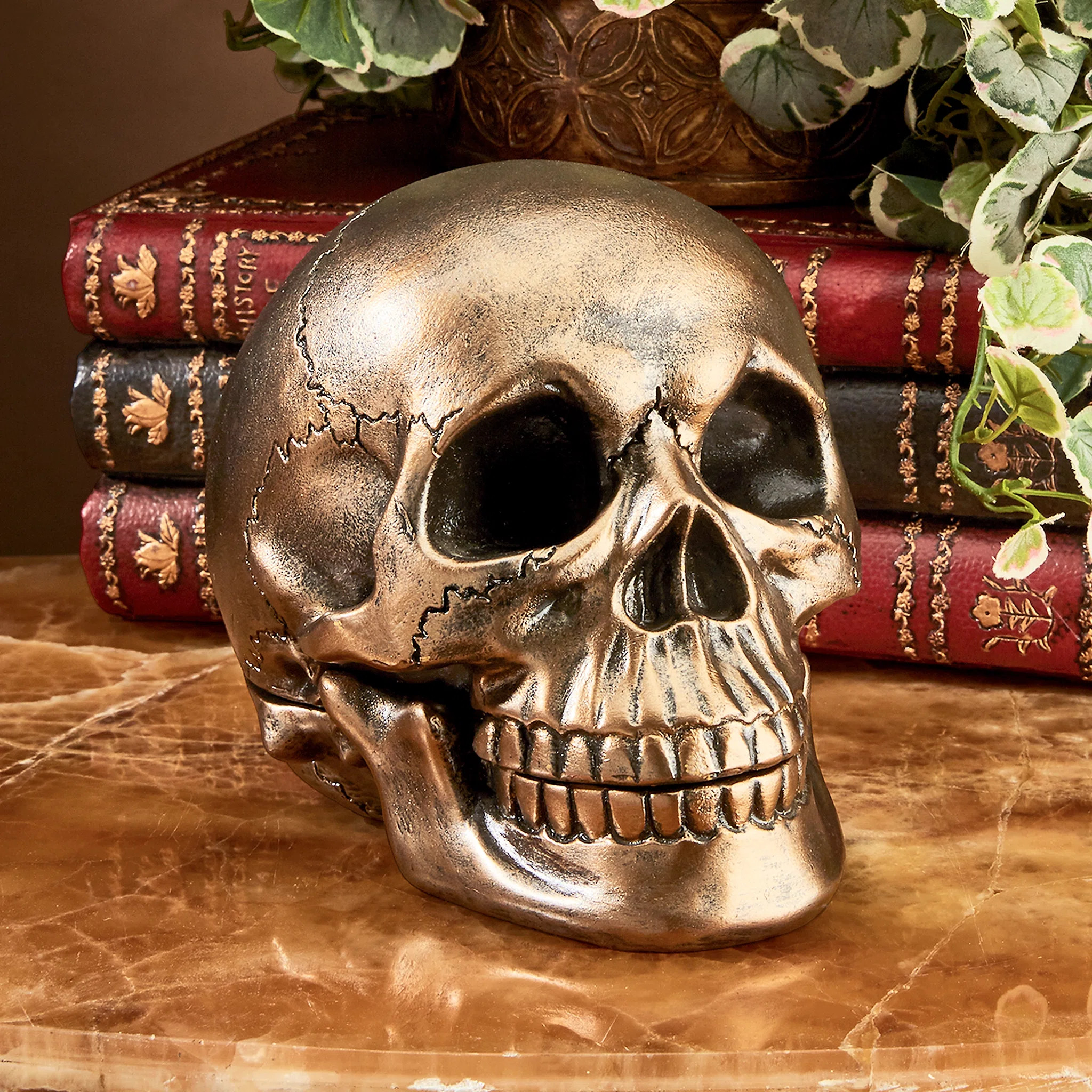 Design Toscano Memento Mori Skull Table Clock Bust & Reviews | Wayfair | Wayfair North America