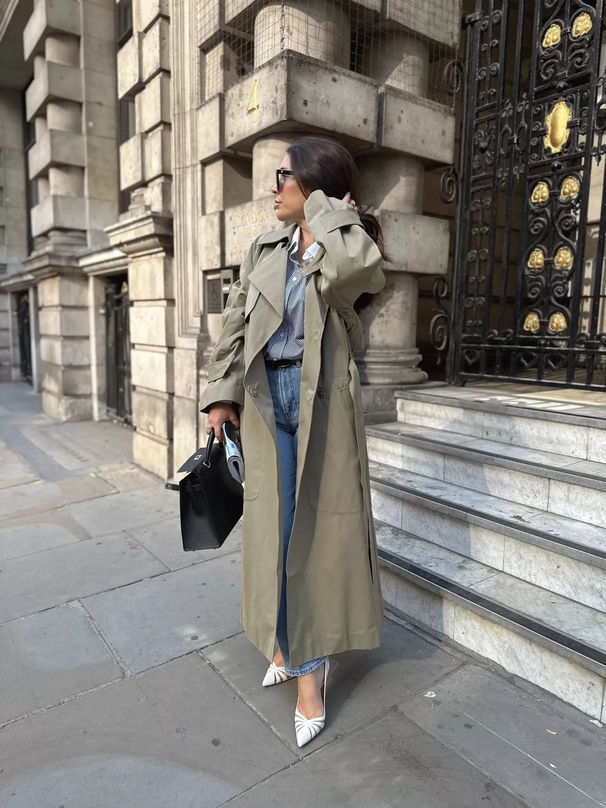 Cotton-gabardine trench coat curated on LTK