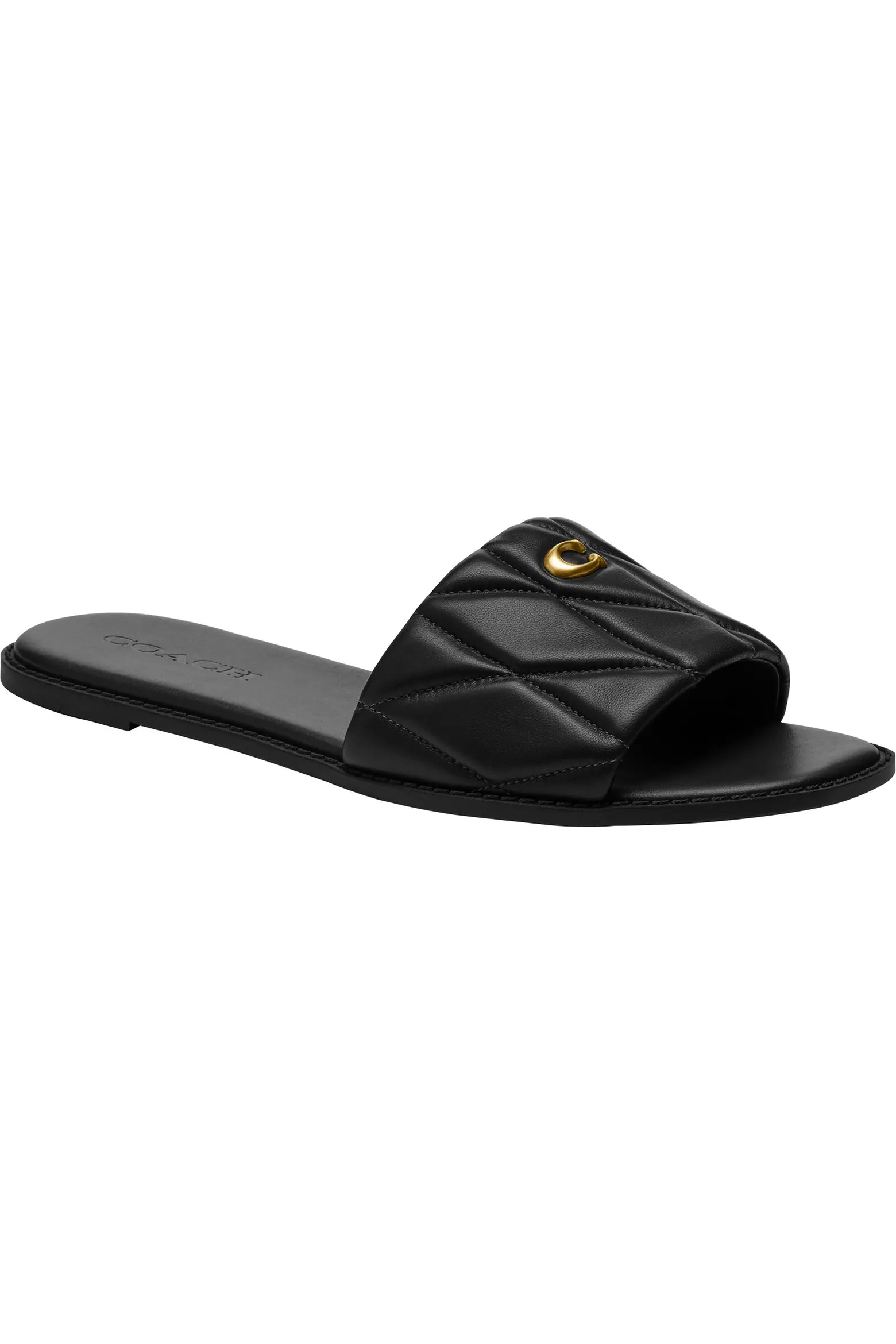 Quilted Flat Slide Sandal (Women) | Nordstrom | Nordstrom