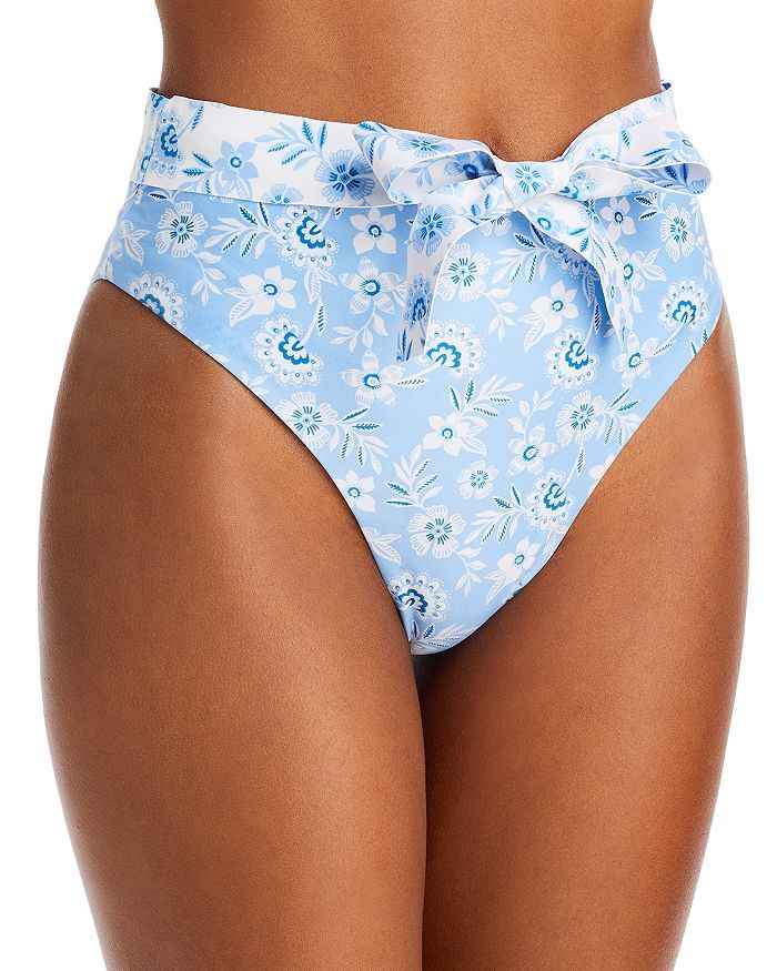 Capittana CAPITANNA Lina Blue Flowers High Waist Bikini Bottom Back to Results -  Women - Bloomin... | Bloomingdale's (US)