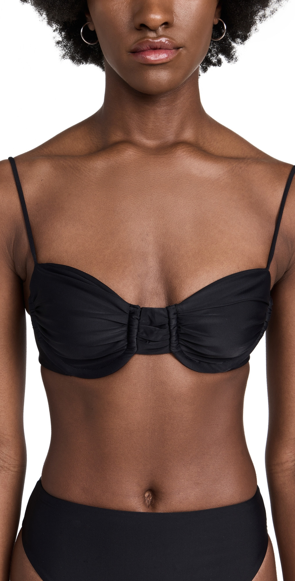 JADE Swim Mia Bikini Top Black XL | Shopbop