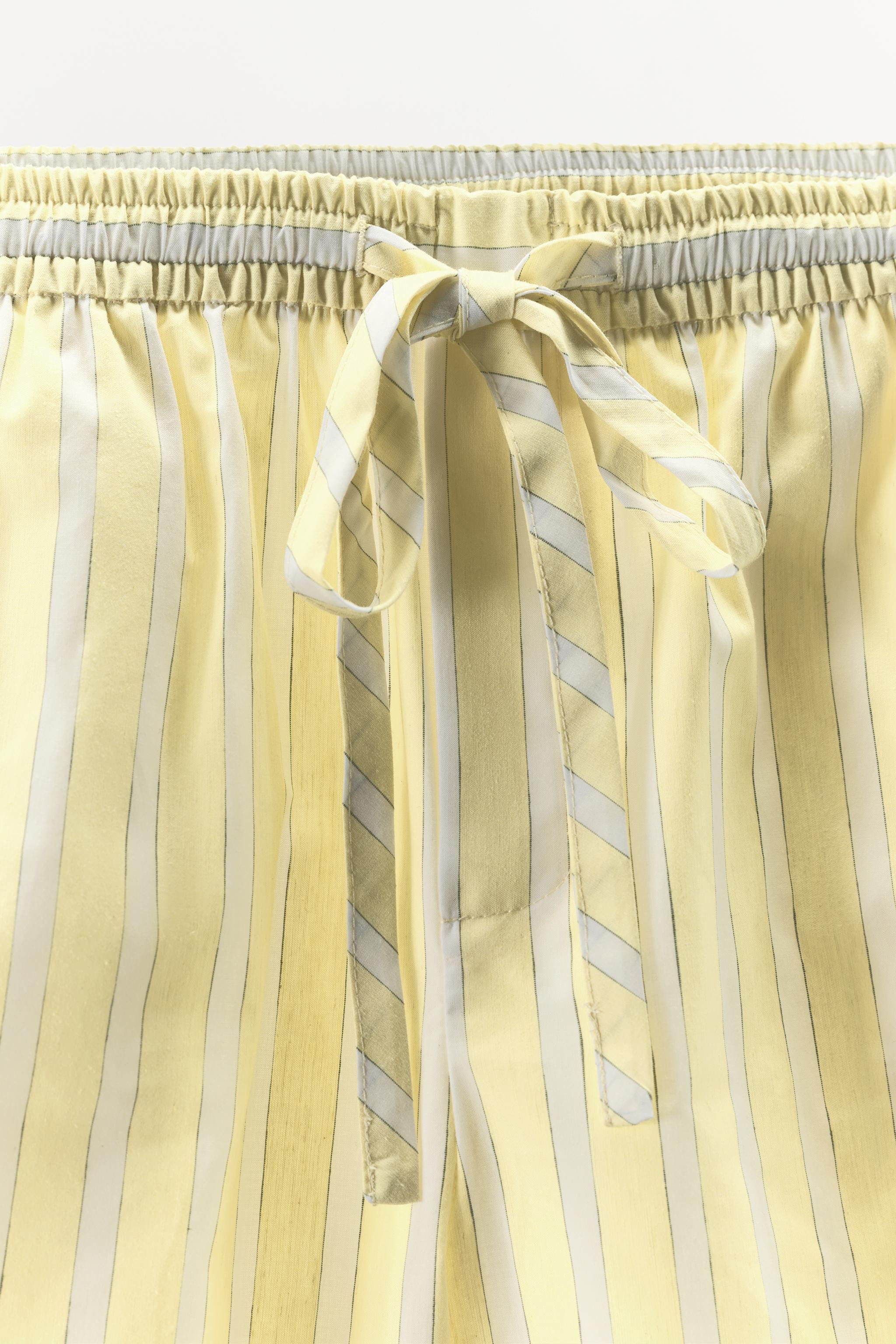 STRIPED PYJAMA BERMUDA SHORTS | Zara UK