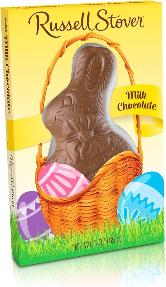 Russell Stover Solid Milk Chocolate Rabbit, 3 Ounce | Amazon (US)