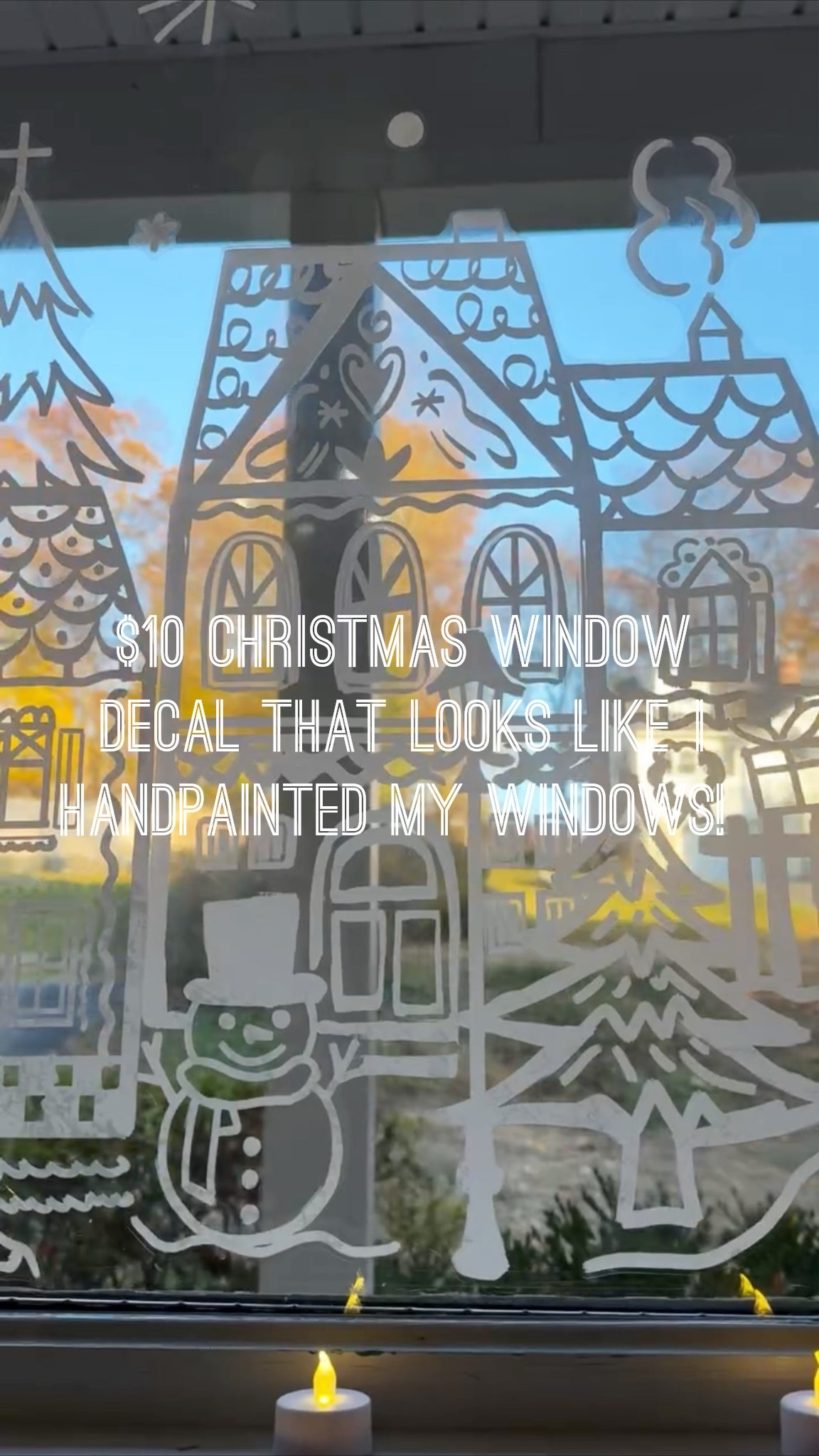 The prettiest winter village window decal! So easy to apply - just stick on window and peels right off!

#LTKHoliday

#LTKSeasonal #LTKmomlife #LTKHome