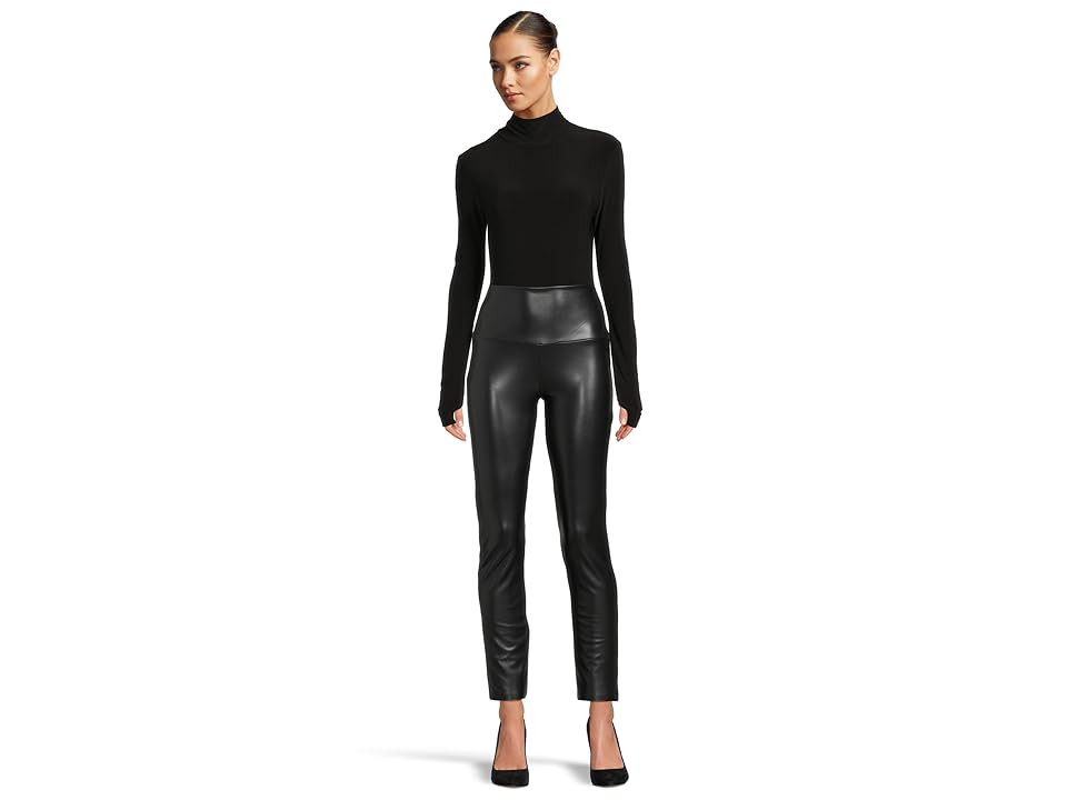 Norma Kamali Long Sleeve Turtle Open Back Bodysuit Women's Clothing Black : MD (Women's 6), Polyester/Spandex | Zappos