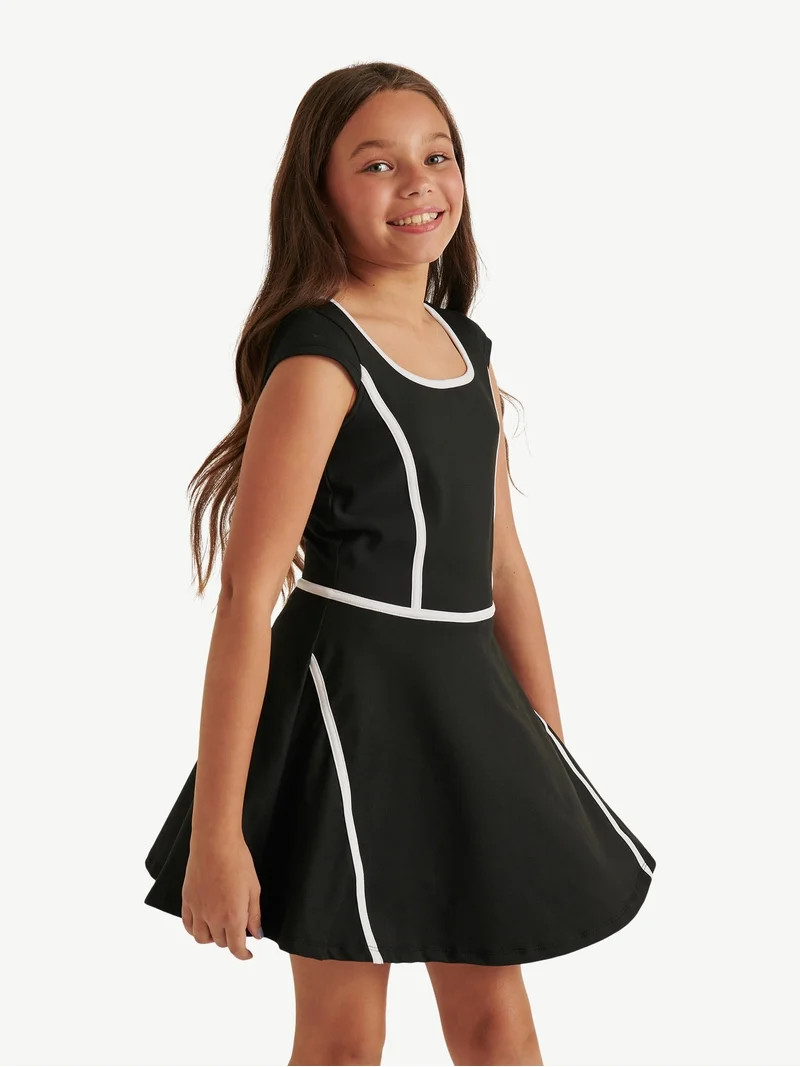 Justice Girl's Cap Sleeve Active Dress, Sizes XS - XLP | Walmart (US)