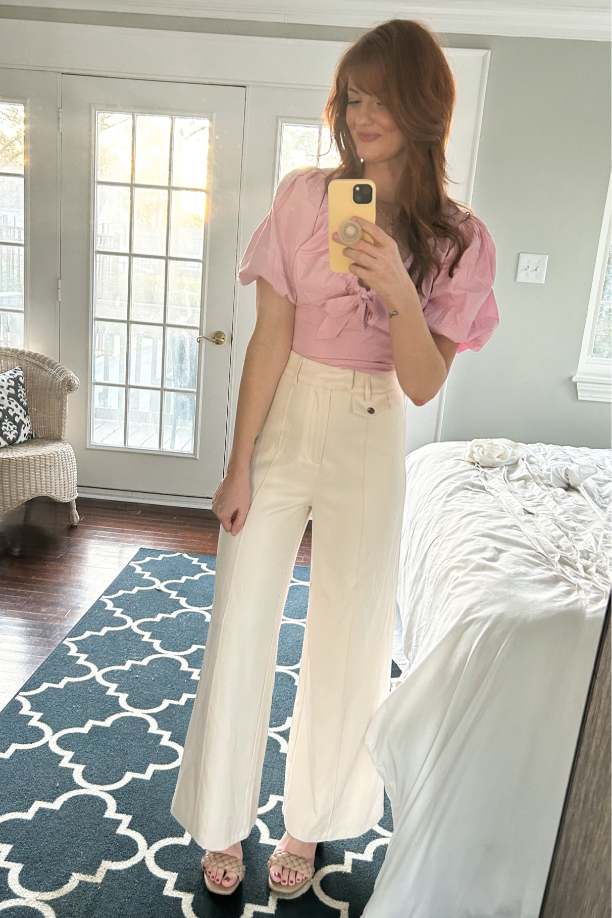 Easter outfit idea if you aren’t feeling a dress! 💐 

#LTKstyletip #LTKSeasonal #LTKfit