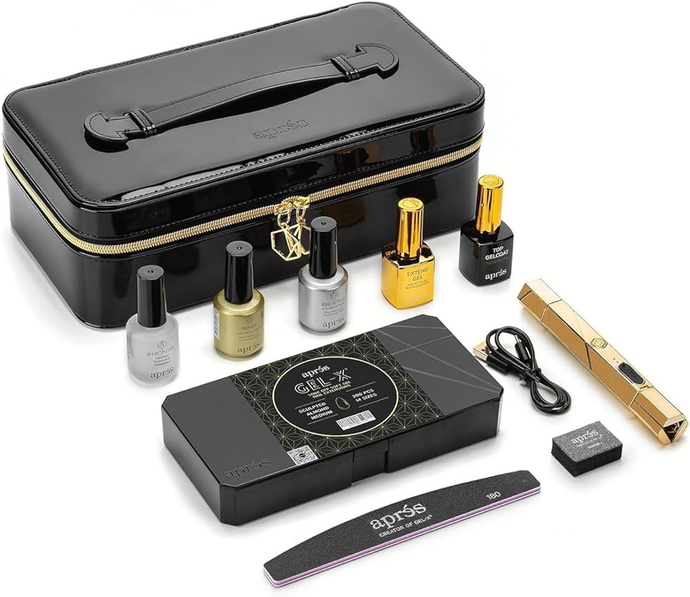 Apres Gel-X Nail Professional Starter Kit, 14 Sizes 00-9 w/ Half Sizes Included, Soft Gel Nail Ti... | Amazon (US)