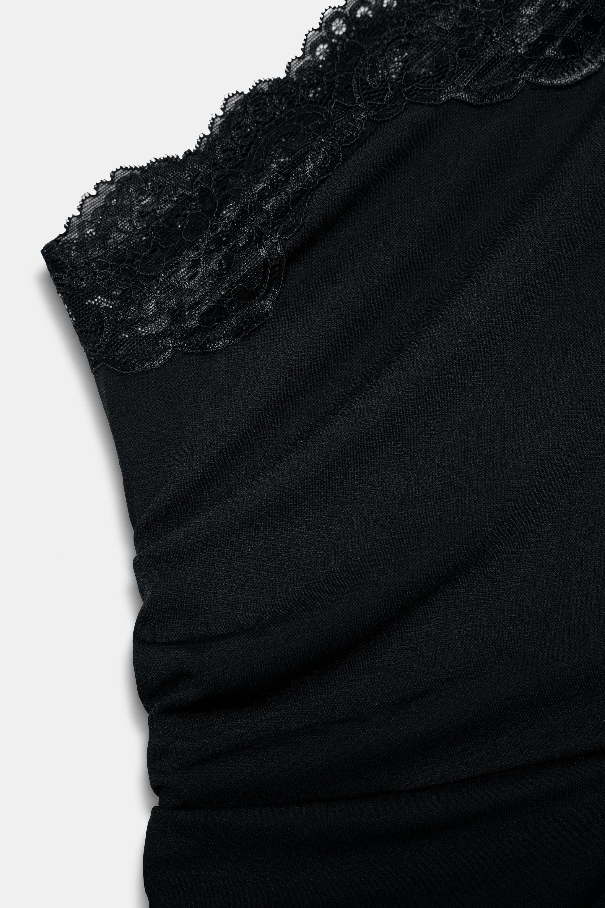 KLEID MIT CUT-OUTS UND SPITZE | Zara US