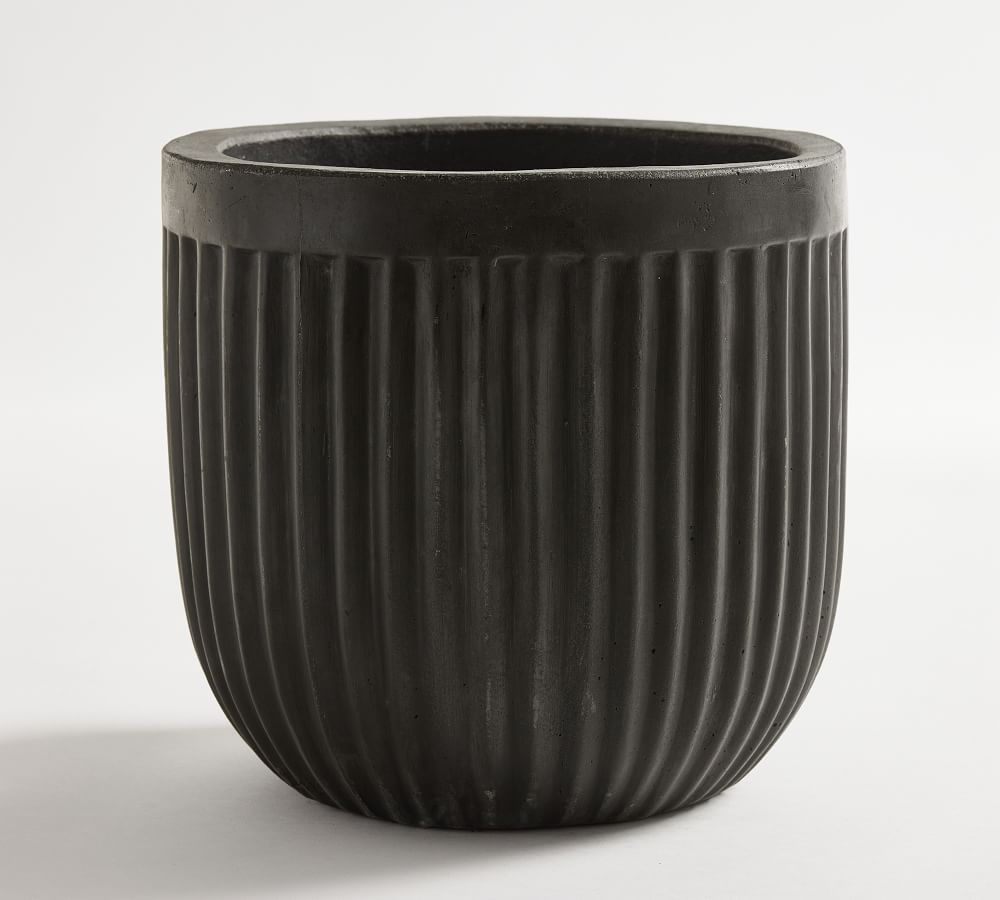 Concrete Fluted Planters | Pottery Barn (US)