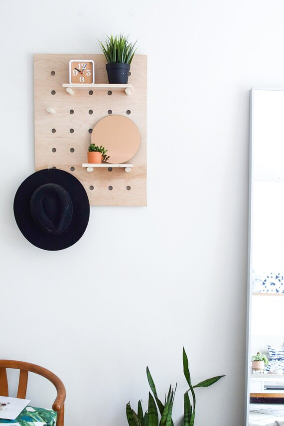 Pegboard Display | 18"x24" | Wood Wall Organizer | Etsy (US)