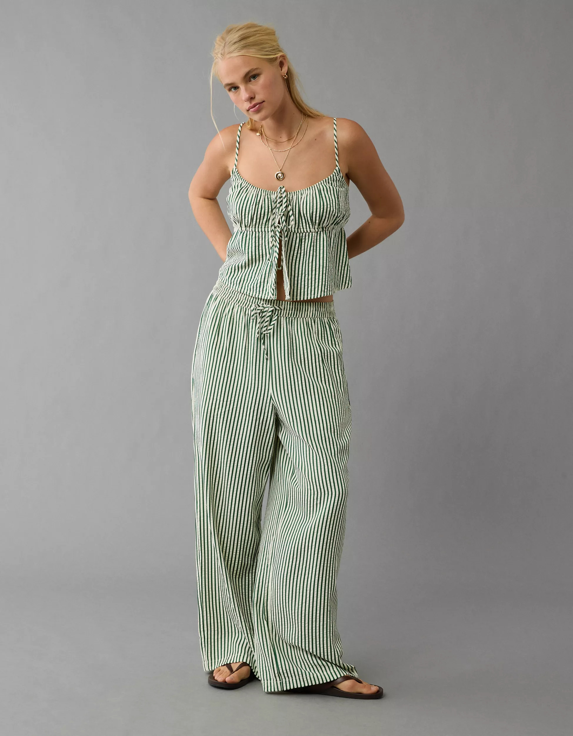 AE High-Waisted Striped Pant | American Eagle Outfitters (US & CA)