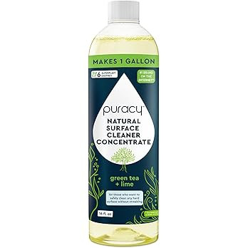 Puracy 99.9% Natural All Purpose Cleaner Concentrate - Makes 128oz Multi Purpose Cleaner - Green ... | Amazon (US)