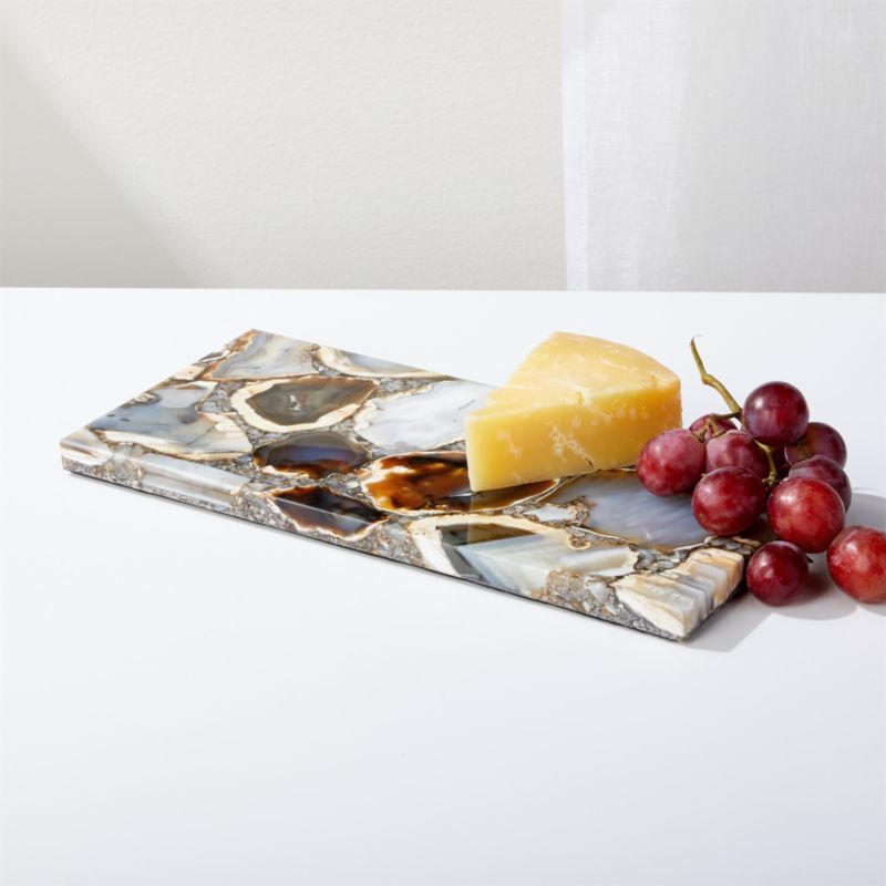 Agate Serving Board Cheese Board Platter + Reviews | Crate & Barrel | Crate & Barrel