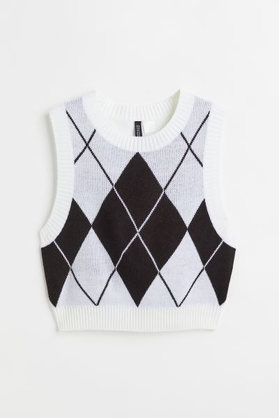Jacquard-knit Sweater Vest | H&M (US, CA, MX)