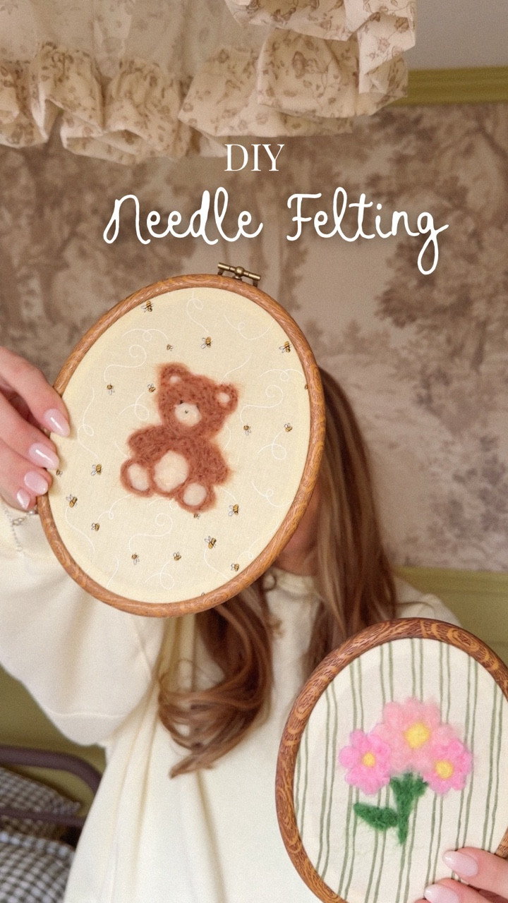 I can’t get over how easy these are to make!! Such a fun lil DIY🩷
.
#needlefelting #diy #nursery #nesting #pregnancylife

#LTKBaby #LTKmomlife #LTKHome