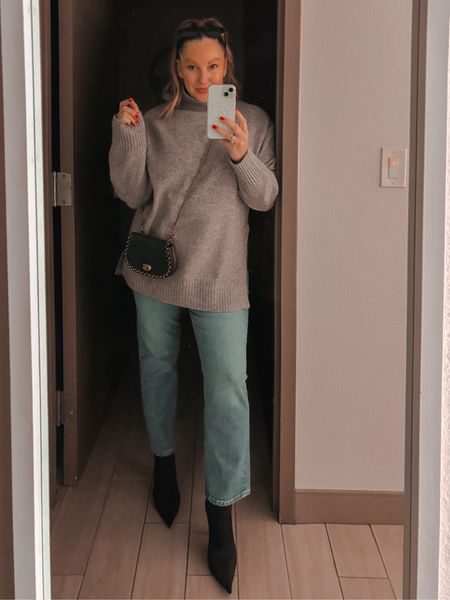 Cosy season is starting! 
Can’t tell you how many compliments I had on this sweater and boots tonight 🤍

#sweater #cosy #jumper #jeans #sock boots

#LTKover40 #LTKmidsize #LTKSeasonal