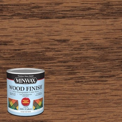 Minwax Wood Finish Water-Based Hickory Mw1178 Semi-Transparent Interior Stain (1-Quart) Lowes.com | Lowe's
