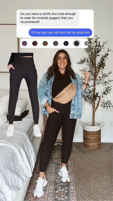 The best joggers to feel and look cute but also can workout in or lounge in! Old navy size L petite is my fave. 

#LTKfitness #LTKmidsize #LTKtravel