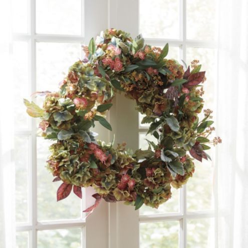 Faux Hydrangea Wreath 27 inch | Ballard Designs, Inc.