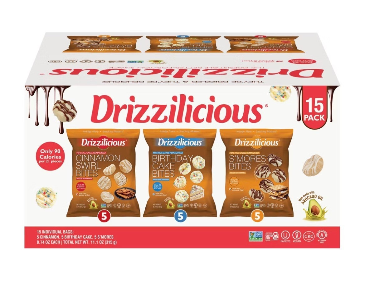 Back in stock!!! Drizzlicious Bites have been unbelievably popular lately, and Target has 15 packs of the snack size bags back in stock - and the pack is only $12.99! Fantastic deal for this super tasty, incredibly healthy snack. Every single member of my family enjoys these! 

#LTKHome #LTKfoodie #LTKKids