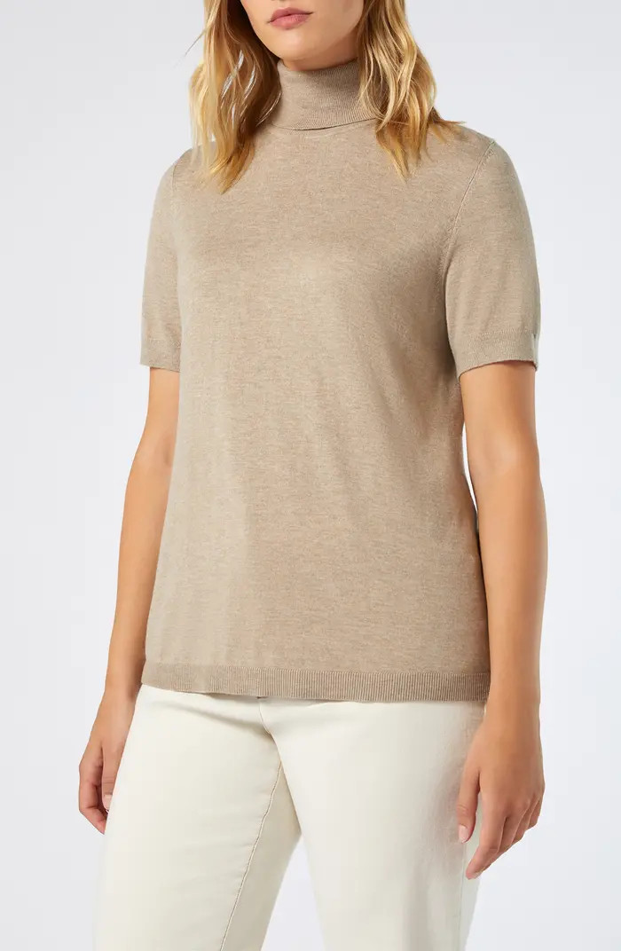 Marina Rinaldi Short Sleeve Turtleneck Sweater | Nordstrom | Nordstrom