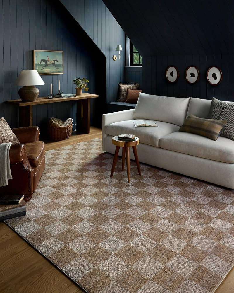 Loloi Chris Loves Julia Calvin Pebble/Ivory 7'-10" x 7'-10" Area Rug | Amazon (US)