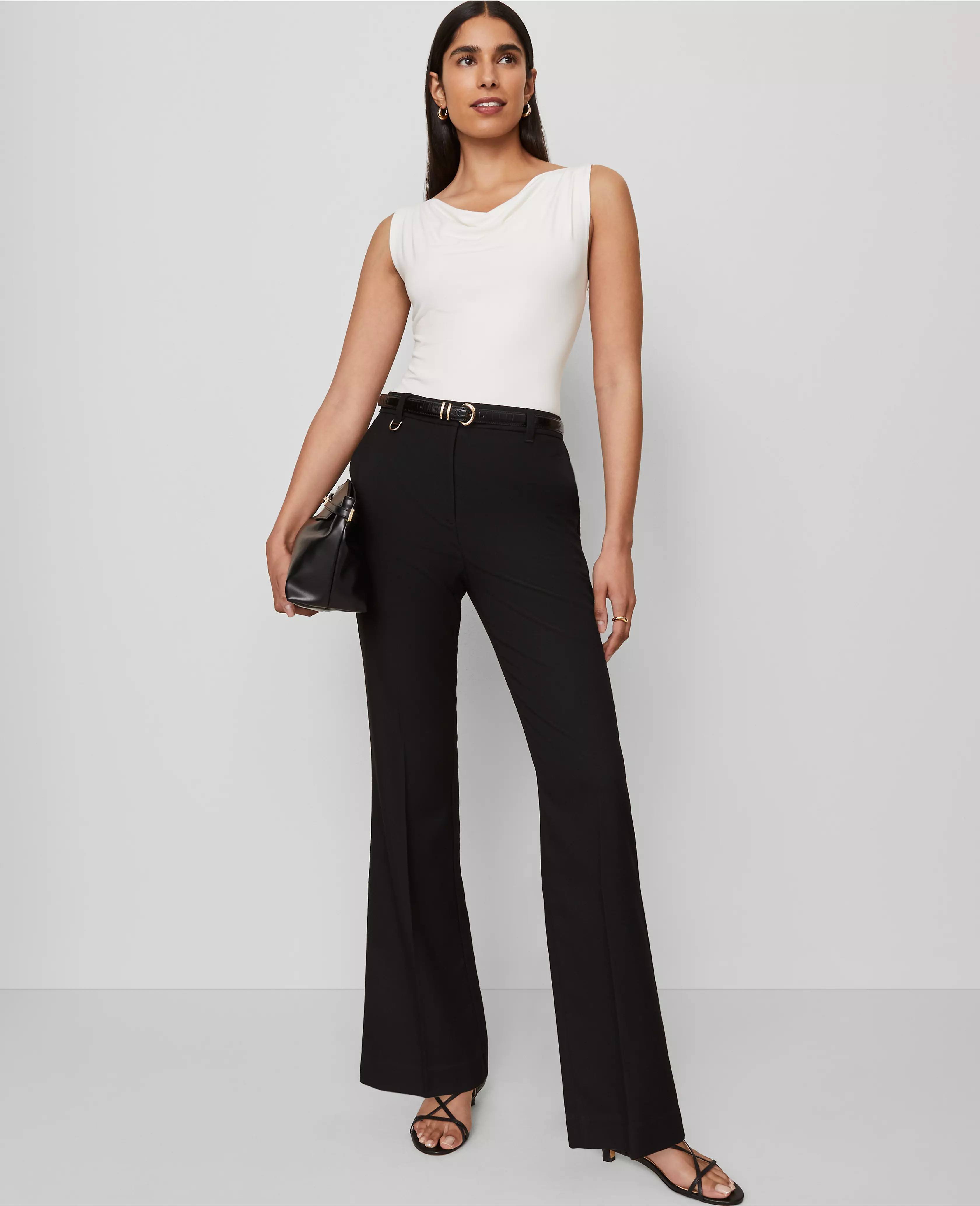 The Slim Flare Trouser in Bi-Stretch | Ann Taylor