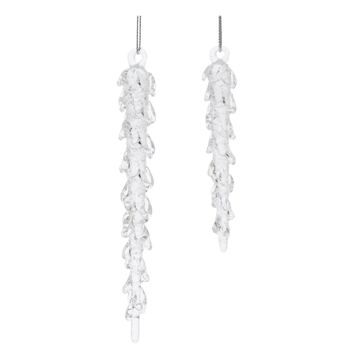 Dripping Glass Icicle Drop Ornament (Set of 12) | Wayfair North America