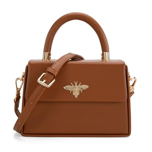 Milan Chiva Mini Purse Small Top-Handle Handbags for Women Bee Purse MC-399BR | Amazon (US)